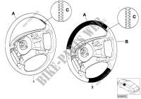 Individ. strng whl,leather, airbag smat for BMW 530i 2000