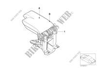 Individual armrest, front, leather for BMW 330xi 2001