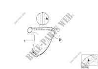 Individual handbrake lever and cover for BMW 328i 1998