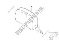 Individual leather head restraint, front for BMW 325Ci 2000