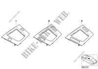 Individual wood,storing partition bottom for BMW 320i 2001