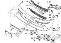 M trim panel, front for BMW 540i 1998
