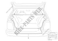 Protective load space cover for BMW 320i 2001