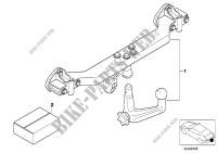 Retrofit kit, towing hitch for BMW 320i 1998
