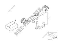Retrofit kit, towing hitch for BMW 520i 2000