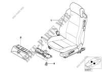 Seat, front, complete seat for BMW 318Ci 2000