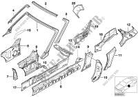 Single components for body side frame for BMW Z3 1.9 1995