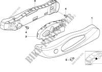 Single parts of front seat controls for BMW 325Ci 2000