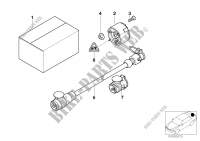 Single parts of trailer hitch for BMW 525i 2000