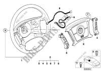 Steering wheel airbag multifunctional for BMW 316i 1.9 2001