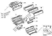 Storing partition mounting parts for BMW 318d 2003