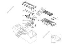Storing partit.,mounting parts/teleph. for BMW 316i 2001