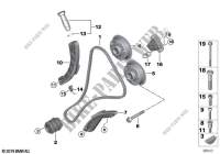 Timing chain, cylinders 7 12 for BMW 760Li 2004