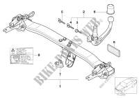 Towing hitch, detachable for BMW 523i 1996