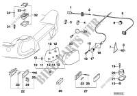 Trailer, indiv. parts, electr. system for BMW 325i 2000