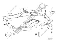 Trailer, individual parts, plastic parts for BMW 325i 2000