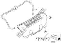 Trim panel, trunk lid for BMW 325i 2000