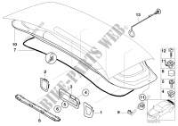 Trim panel, trunk lid for BMW Z3 1.9 1998