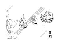 Water pump for BMW 3.3L 1974