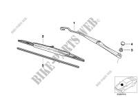 Wiper arm/wiper blade for BMW Z3 M3.2 2000