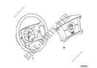Wood/leather steering wheel rim for BMW 325Ci 2000