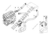 Water hoses/water valve for BMW 330Cd 2004