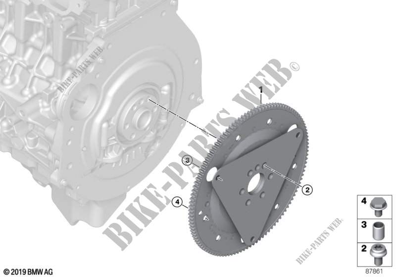 Flywheel automatic for BMW X6 35iX 2007