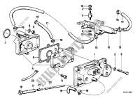 Addit.air slide valve/warm up regulator for BMW 520i 1981