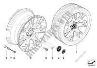 BMW alloy wheel M Y spoke 191 for BMW X3 2.0d 2003