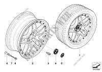 BMW composite wheel, double spoke 71 for BMW 530i 2001
