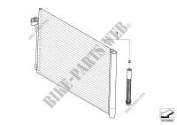Condenser, air conditioning for BMW X5 3.0si 2006