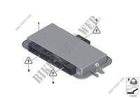 Control unit, footwell module 3 for BMW 320d 2008