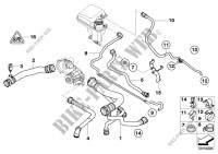 Cooling System Water Hoses for BMW 745i 2001