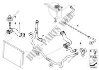 Cooling System Water Hoses for BMW 630i 2004
