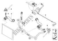 Cooling System Water Hoses for BMW 530i 2004