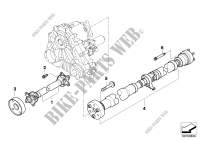 Drive shaft, 4 wheel for BMW X3 3.0d 2006