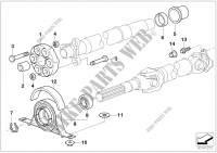Drive shaft cent.bearing universal joint for BMW 320i 2001