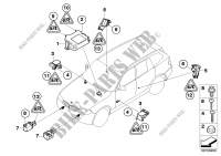 Electric parts, airbag for BMW X6 35iX 2007