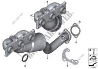 Exhaust manifold with catalyst for BMW Z4 30i 2008