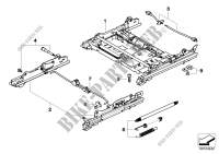Front seat rail for BMW 530i 2001