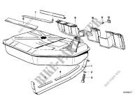 Fuel tank/attaching parts for BMW 745i 1985
