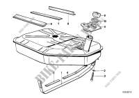 Fuel tank/attaching parts for BMW 728i 1982