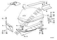 Fuel tank/attaching parts for BMW 635CSi 1982
