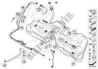 Fuel tank/mounting parts for BMW 650i 2005