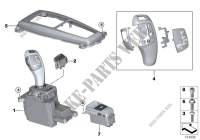 Gear selector switch for BMW X5 M 2008