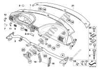 I panel with co driver airbag for BMW Z3 1.9 1995