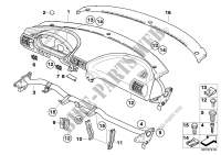 I panel without co driver airbag for BMW Z3 2.8 1996