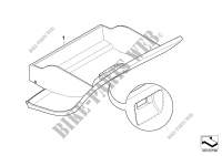 Individual glove compartment, leather for BMW 325i 2001