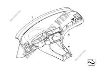 Individual instrument panel, leather for BMW 323i 1997