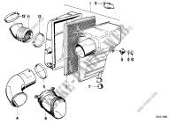 Intake silencer / Filter cartridge for BMW 318i 1985